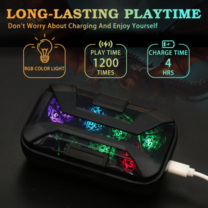 RGB-Dragon Scale-Rechargeable DND Dice Set, Role Playing Dice D&D Gifts