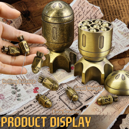 Missile Bronze-Missile Dice for Dungeons and Dragons, RPGs DND Gifts