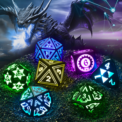 Geometry RGB-Gamer's accessory,Wireless charging DND Dice set