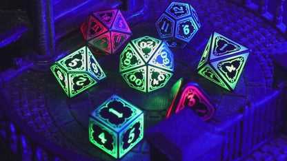 Astral Shard Black-DND LED Dice Rechargeable Light up Dice Set