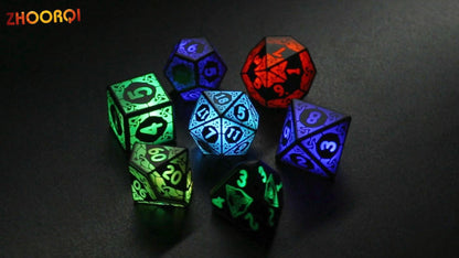 RGB Shackles-LED DND Dice Set Rechargeable with 7colors