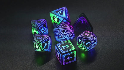 Astral Shard Mixed Colors-Wireless D&D Light Dice Set Rechargeable