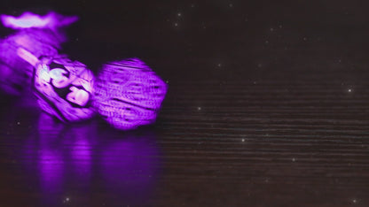 LED Dice Set DND, Cool Light up Dice Set Rechargeable-Purple-Shackles